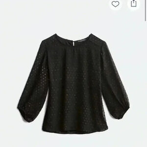 West Kei black and gold blouse size small In perfect condition.